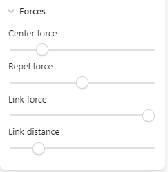 image of the forces settings